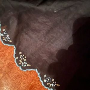 Rebecca Taylor size medium black beaded bottom skirt